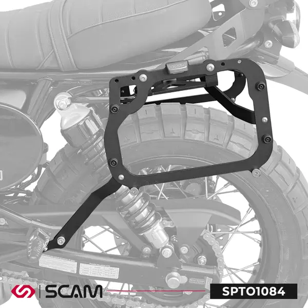 Imagem 1 de Suporte Lateral Scam Royal Enfield Interceptor Bear 650 (apartir de 2027) Preto - SPTO1084
