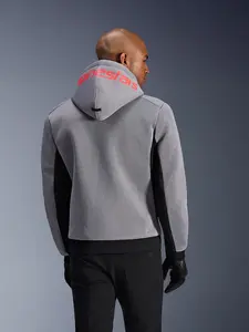 Imagem 4 de Jaqueta Alpinestars Chrome Superairflow Hoodie - Preta/Cinza/Vermelha Fluor