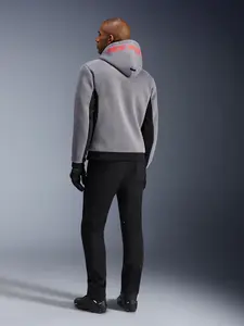 Imagem 7 de Jaqueta Alpinestars Chrome Superairflow Hoodie - Preta/Cinza/Vermelha Fluor