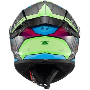 Imagem 3 de Capacete Texx Spihe Gear - Verde/Azul/Rosa
