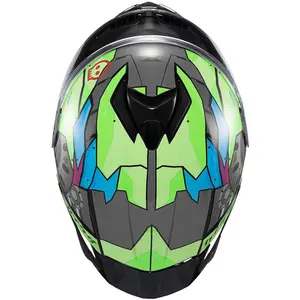 Imagem 5 de Capacete Texx Spihe Gear - Verde/Azul/Rosa