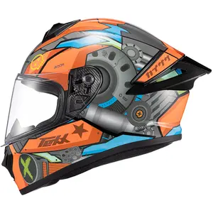 Capacete Texx Spihe Gear - Vermelho/Azul