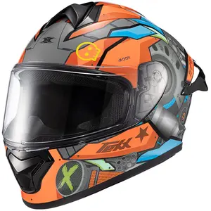 Imagem 3 de Capacete Texx Spihe Gear - Vermelho/Azul