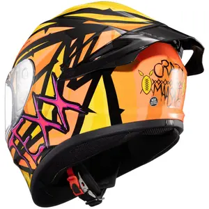 Imagem 5 de Capacete Texx Spihe Massai - Laranja/Amarelo