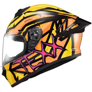 Capacete Texx Spihe Massai - Laranja/Amarelo
