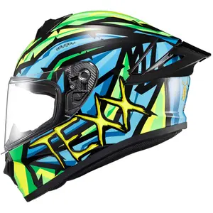 Imagem 1 de Capacete Texx Spihe Massai - Verde/Azul