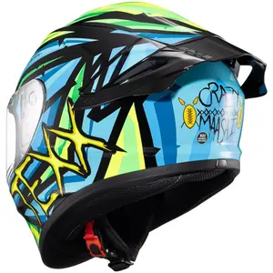 Imagem 4 de Capacete Texx Spihe Massai - Verde/Azul