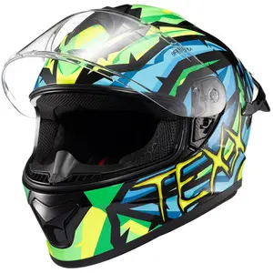 Imagem 2 de Capacete Texx Spihe Massai - Verde/Azul