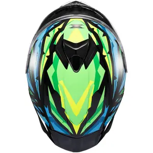 Imagem 5 de Capacete Texx Spihe Massai - Verde/Azul