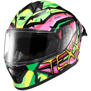 Imagem 2 de Capacete Texx Spihe Massai - Verde/Rosa