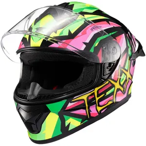 Imagem 3 de Capacete Texx Spihe Massai - Verde/Rosa