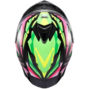 Imagem 6 de Capacete Texx Spihe Massai - Verde/Rosa