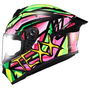 Capacete Texx Spihe Massai - Verde/Rosa