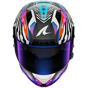 Imagem 5 de Capacete Shark Aeron Speed Fancy DWO - Branco/Roxo/Laranja