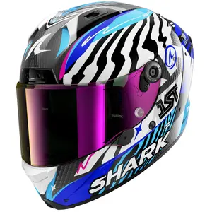 Imagem 1 de Capacete Shark Aeron Speed Fancy DWB - Branco/Preto/Azul