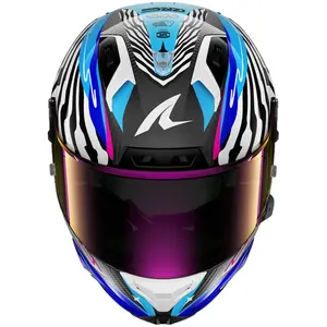 Imagem 5 de Capacete Shark Aeron Speed Fancy DWB - Branco/Preto/Azul