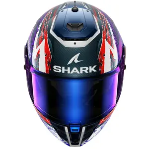 Imagem 3 de Capacete Shark Spartan RS Carbon Zarco Signature DWV - Branco/Preto/Roxo