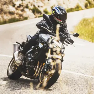 Imagem 6 de Capacete Shark Spartan RS Carbon Streetrush DBU - Preto/Prata