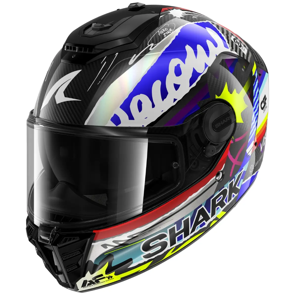 Capacete Shark Spartan RS Carbon Streetrush DBU - Preto/Prata