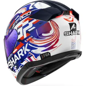 Imagem 4 de Capacete Shark Skwal I3 Zarco GP FCE - Branco/Azul/Roxo