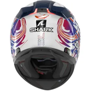 Imagem 5 de Capacete Shark Skwal I3 Zarco GP FCE - Branco/Azul/Roxo