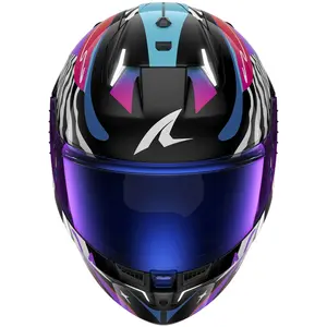 Imagem 2 de Capacete Shark Skwal I3 Speed Fancy KWO - Preto/Roxo/Azul
