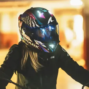 Imagem 4 de Capacete Shark Skwal I3 Speed Fancy KWO - Preto/Roxo/Azul
