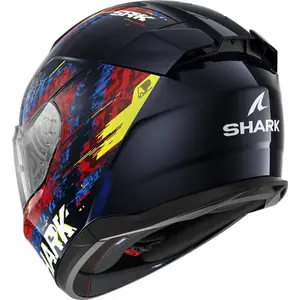 Imagem 2 de Capacete Shark D-Skwal 3 Speed Vib BRB - Preto/Azul/Vermelho