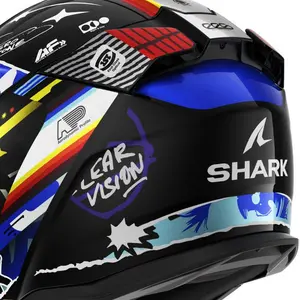 Imagem 4 de Capacete Shark D-Skwal 3 Streetrush KBU - Preto/Prata/Azul