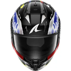 Imagem 5 de Capacete Shark D-Skwal 3 Streetrush KBU - Preto/Prata/Azul