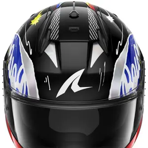 Imagem 6 de Capacete Shark D-Skwal 3 Streetrush KBU - Preto/Prata/Azul