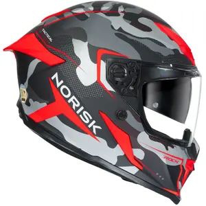 Imagem 2 de Capacete Norisk Rock Tactical - Preto/Vermelho Fosco