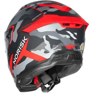 Imagem 6 de Capacete Norisk Rock Tactical - Preto/Vermelho Fosco