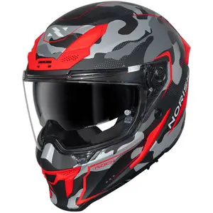 Imagem 3 de Capacete Norisk Rock Tactical - Preto/Vermelho Fosco
