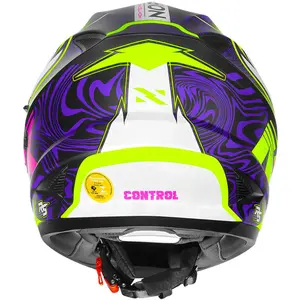 Imagem 9 de Capacete Norisk FF302 Soul II Control - Preto/Rosa Fosco