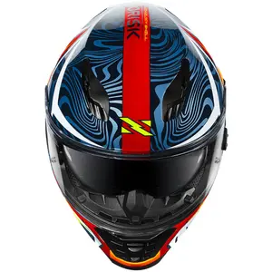 Imagem 6 de Capacete Norisk FF302 Soul II Control - Azul/Laranja Fosco