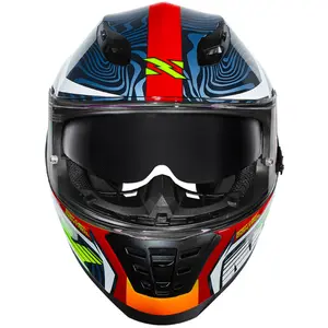 Imagem 5 de Capacete Norisk FF302 Soul II Control - Azul/Laranja Fosco