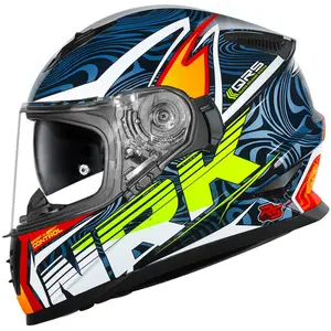 Capacete Norisk FF302 Soul II Control - Azul/Laranja Fosco