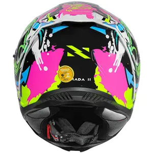 Imagem 9 de Capacete Norisk Strada 2 Wow - Preto/Amarelo Fluor