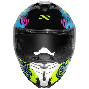 Imagem 3 de Capacete Norisk Strada 2 Wow - Preto/Amarelo Fluor