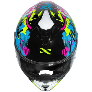 Imagem 8 de Capacete Norisk Strada 2 Wow - Preto/Amarelo Fluor