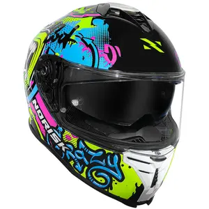 Imagem 5 de Capacete Norisk Strada 2 Wow - Preto/Amarelo Fluor