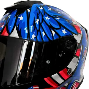 Imagem 4 de Capacete Origine Dinamo American Flag - Azul/Branco/Vermelho