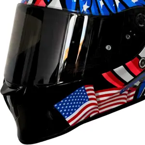 Imagem 3 de Capacete Origine Dinamo American Flag - Azul/Branco/Vermelho