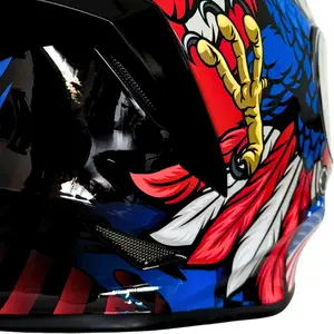 Imagem 5 de Capacete Origine Dinamo American Flag - Azul/Branco/Vermelho