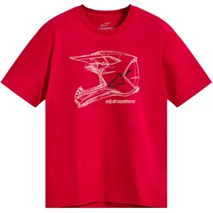 Camiseta Alpinestars MX Helmet - Vermelho