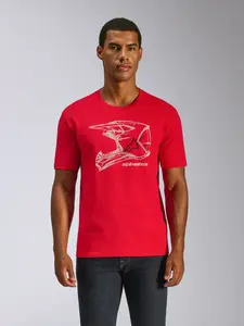 Imagem 2 de Camiseta Alpinestars MX Helmet - Vermelho