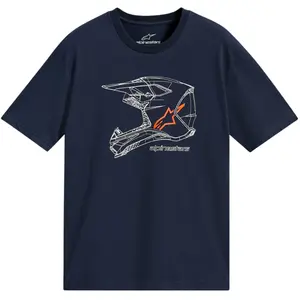 Imagem 1 de Camiseta Alpinestars MX Helmet - Azul