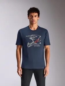 Imagem 2 de Camiseta Alpinestars MX Helmet - Azul