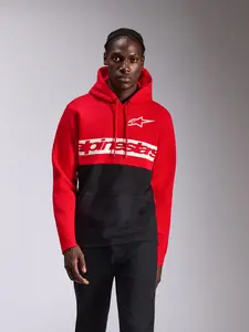 Imagem 5 de Moletom Alpinestars Parallel Hoodie - Vermelho/Preto